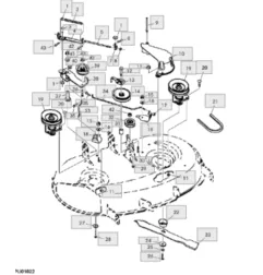 John Deere Késmeghajtó ékszíj M124895